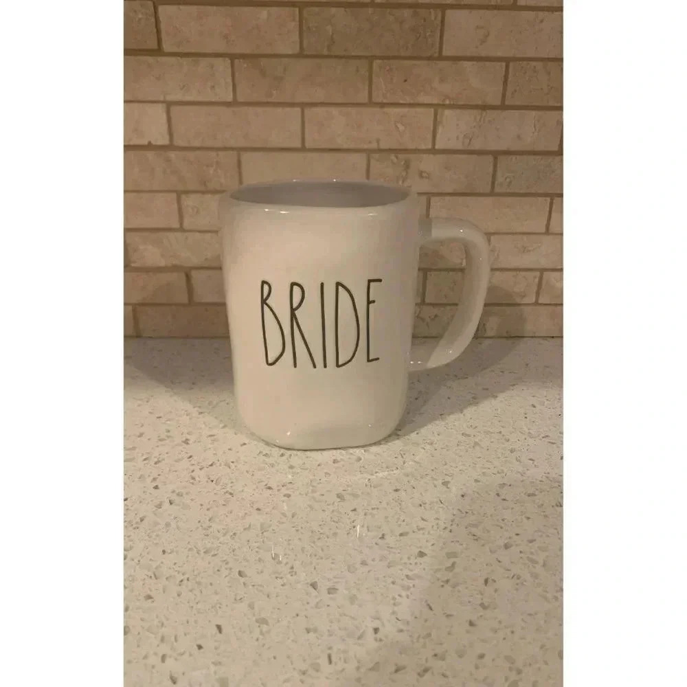 Rae Dunn BRIDE Wedding Day Photo Mug | Wedding Day Photo Accessory Bridal Shower